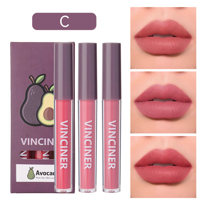 Fruit Lip Gloss Set Matte Finish Moisturizing Waterproof Lip Lacquer