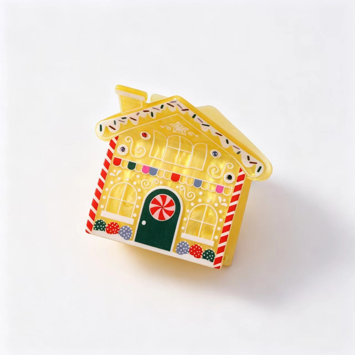 Christmas Gingerbread House Hair Clip