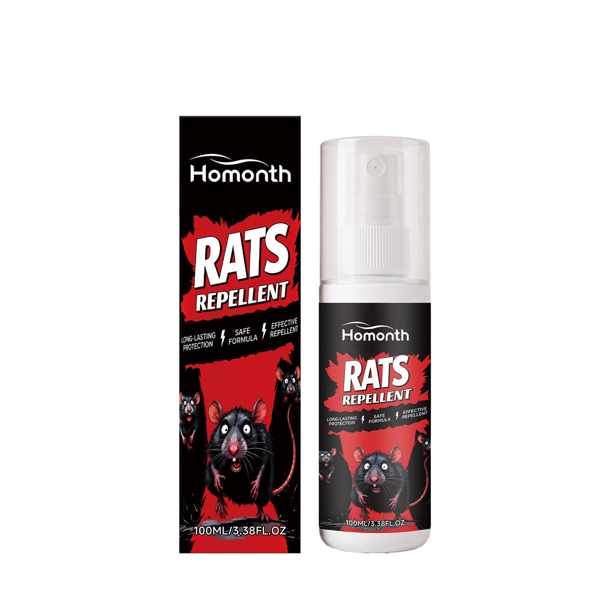 Rats Repellent Spray - 100ml Natural Pest Control for Home & Garden