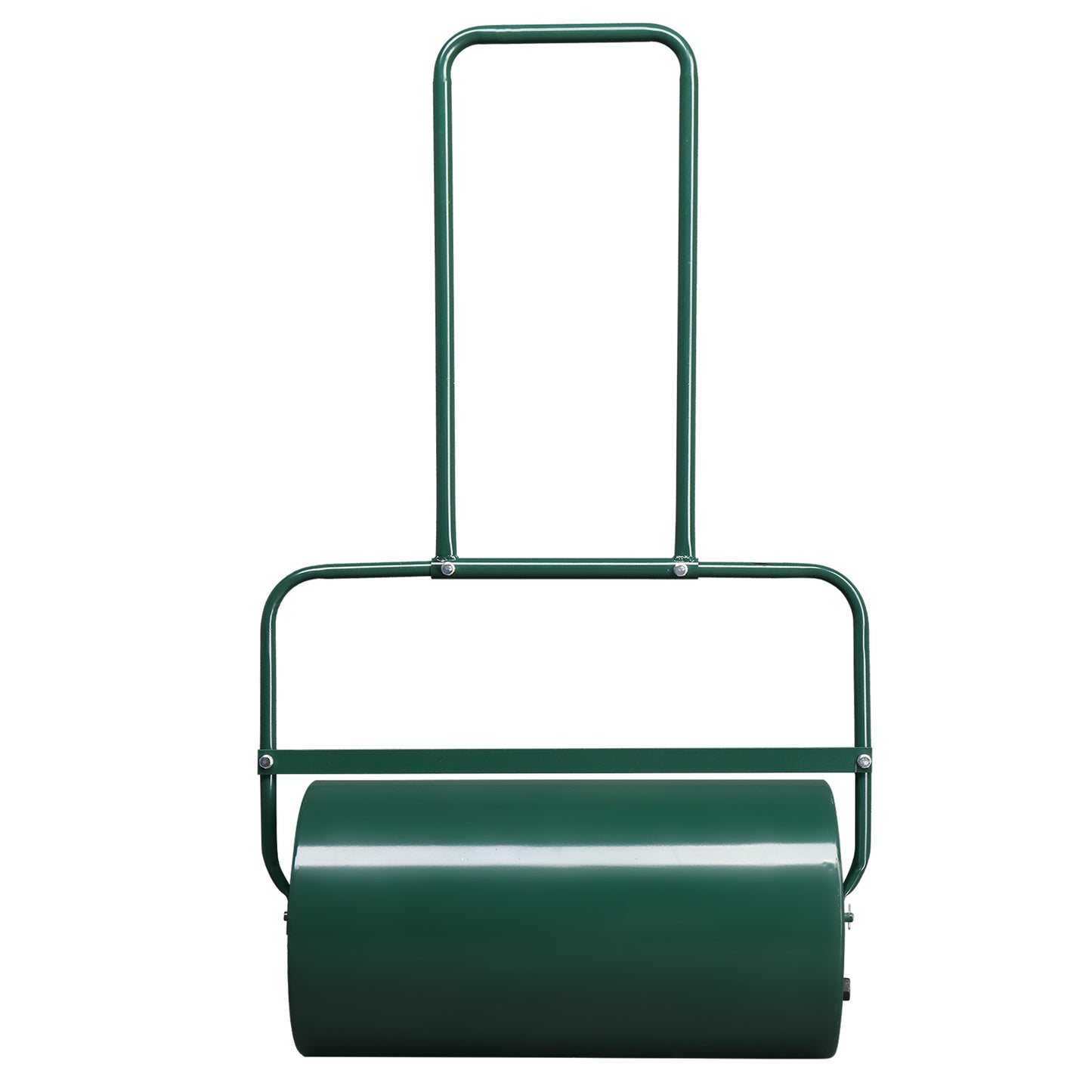 24 Inch Green Lawn Roller for Garden, Steel Drum with Water Fill Capacity