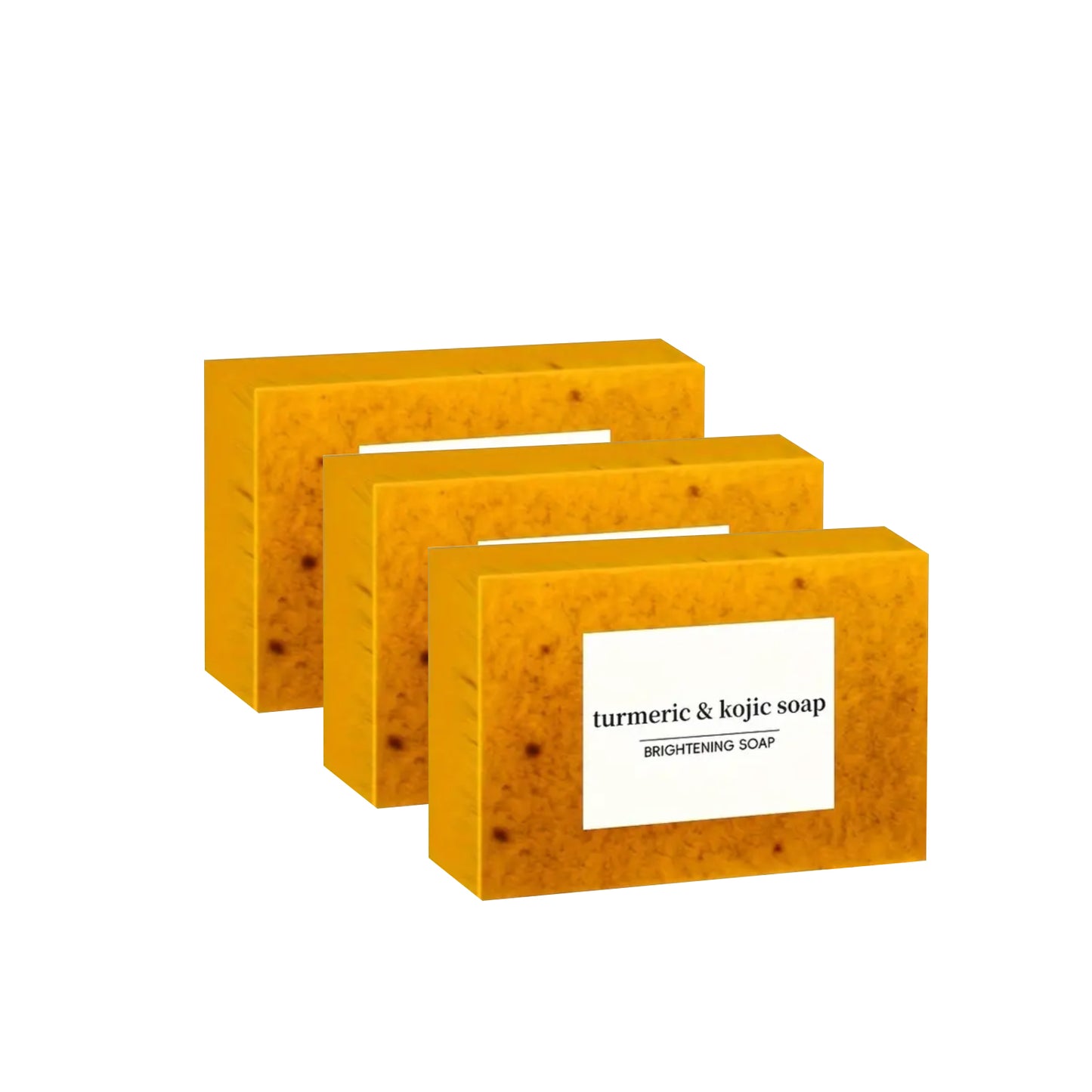 Turmeric Kojic Acid Brightening Soap - 3 Pack Deep Cleansing Hydrating Bar