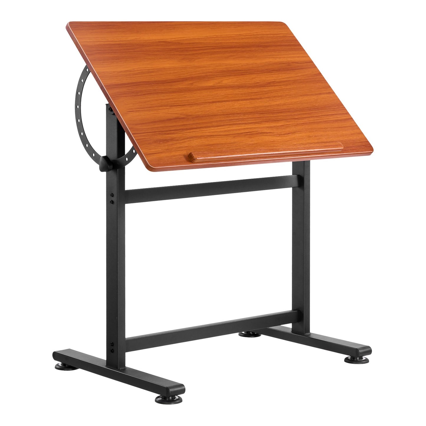 Adjustable Drafting Table - Wooden Drawing Desk with H-Frame