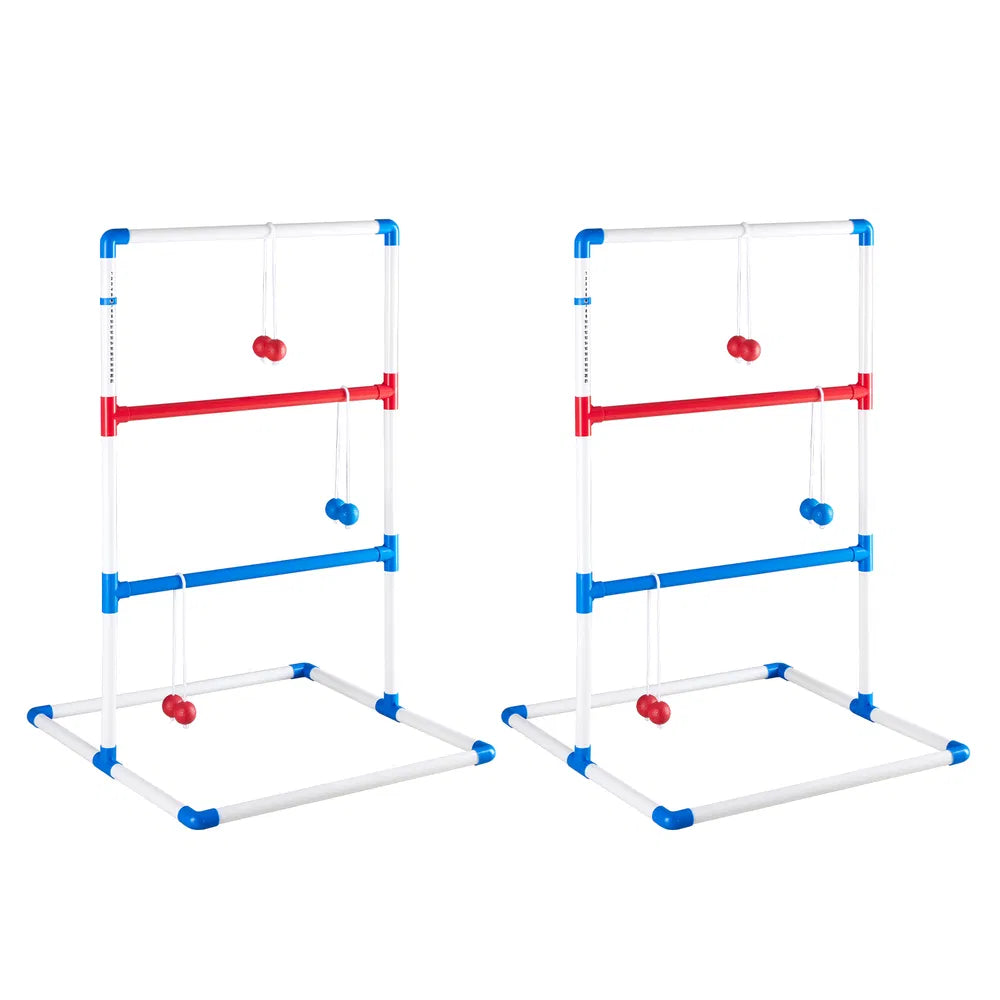Ladder Ball and Golf Throwing Game Set - 6 Soft Balls with Scoring Board