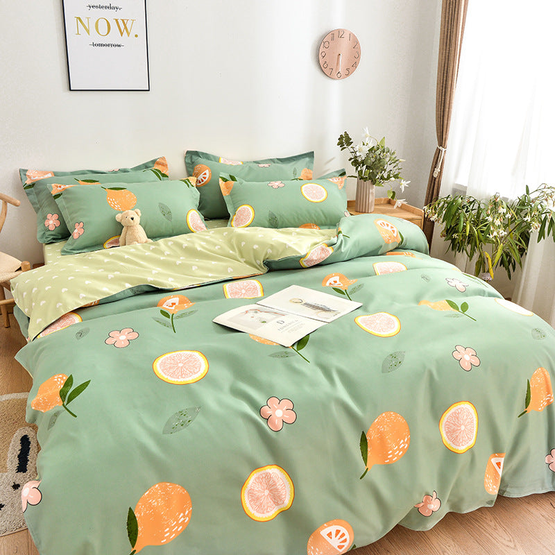 Pure Cotton Bedding Set - Multiple Sizes & Styles, Soft & Comfortable