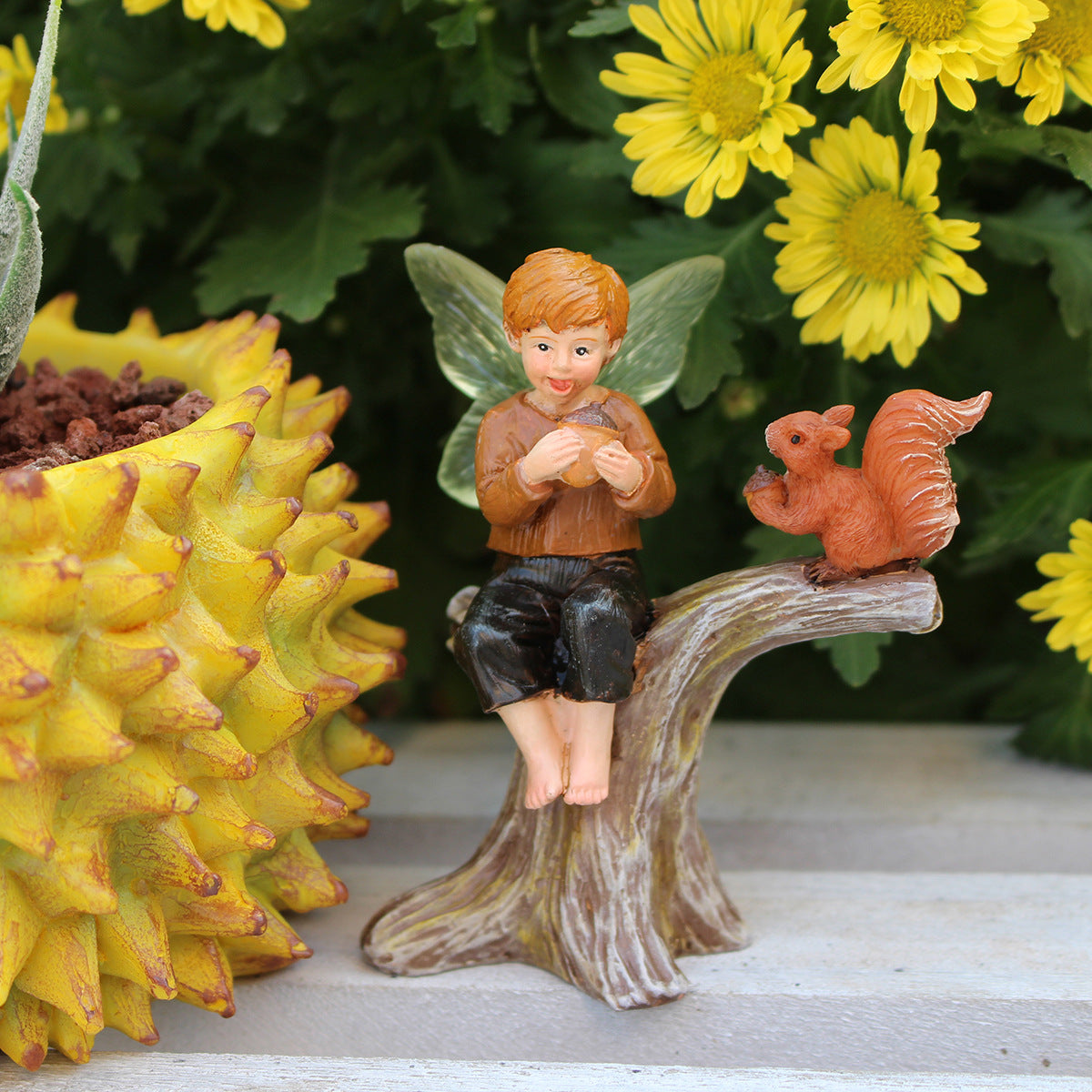 Craft Wooden Peg Accessories Elf Figurines for Home Decor - FARCENT & Squirrel Styles