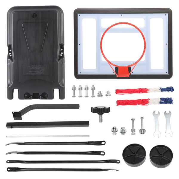 Portable Basketball Stand with Adjustable Height 1.15m-1.35m
