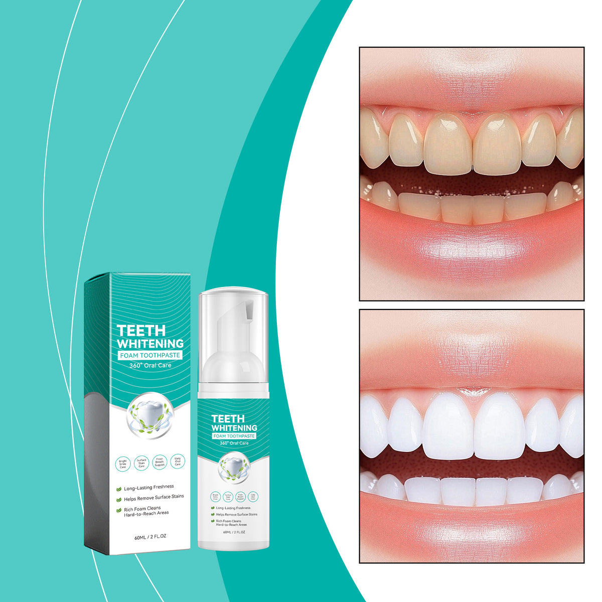 Whitening Foam Toothpaste 60ml