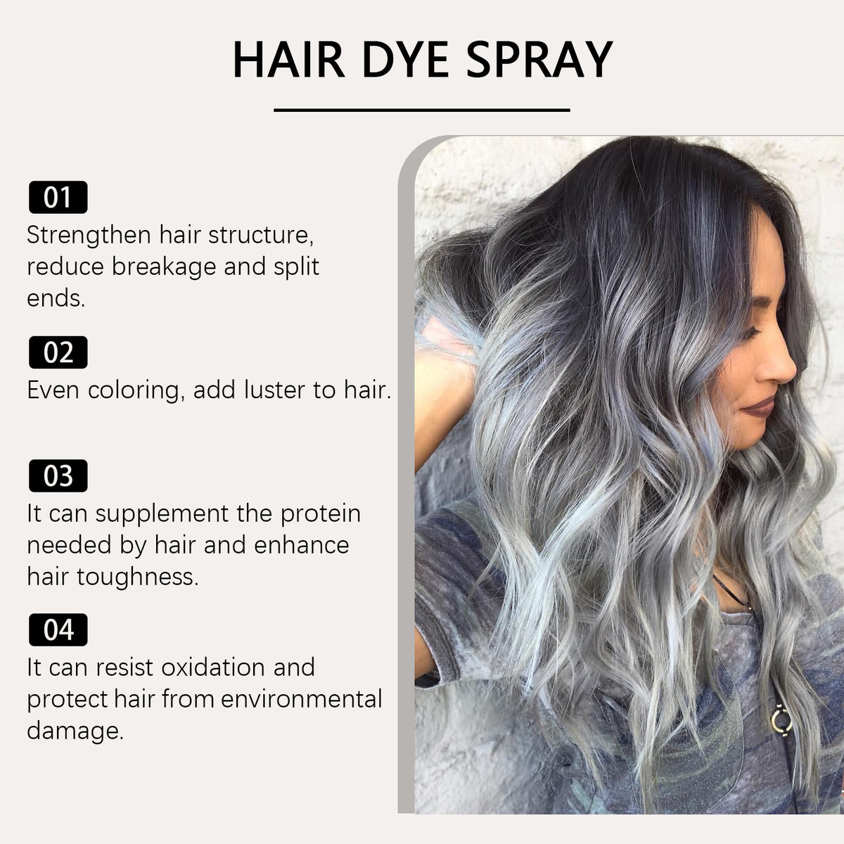 Natural Mild Color Hair Fashion Hairdressing Agent