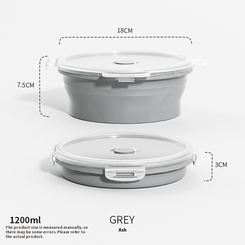 Outdoor Silicone Folding Lunch Box Set - Reusable Food Storage Container