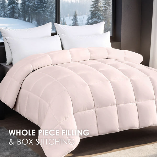 Extra Large Pink Duvet Insert - Cozy & Skin-Friendly Bedding