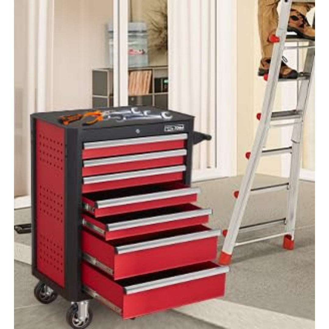 28-Inch 7-Drawer Tool Cart Metal Storage Utility Cart
