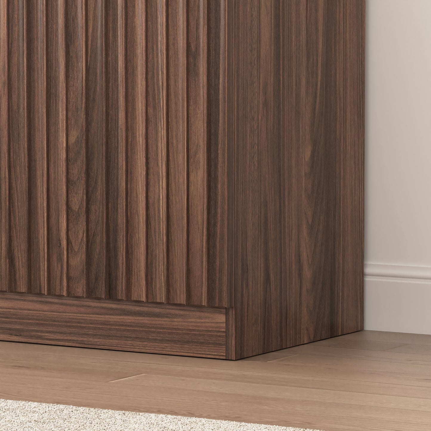 Buffet Cabinet with Storage - 62.6" Wooden Sideboard in Walnut