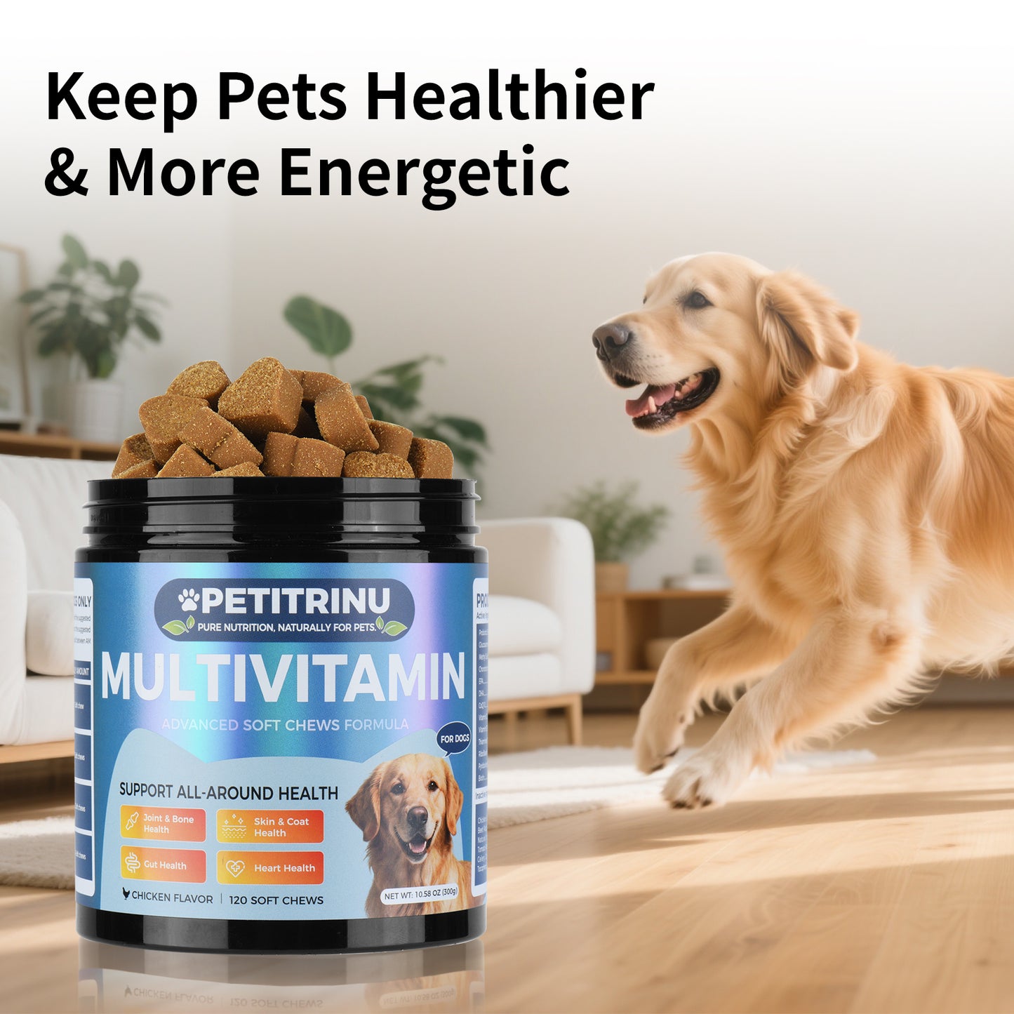 Multivitamins for Dogs - Pet Snacks for Health & Vitality
