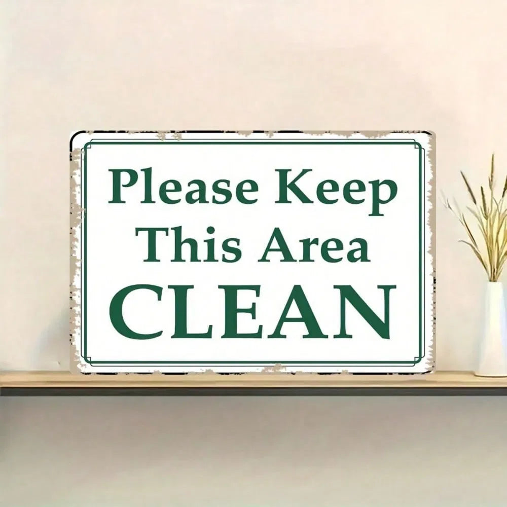 Metal Tin Wall Decoration Sign - 20 cm x 20 cm