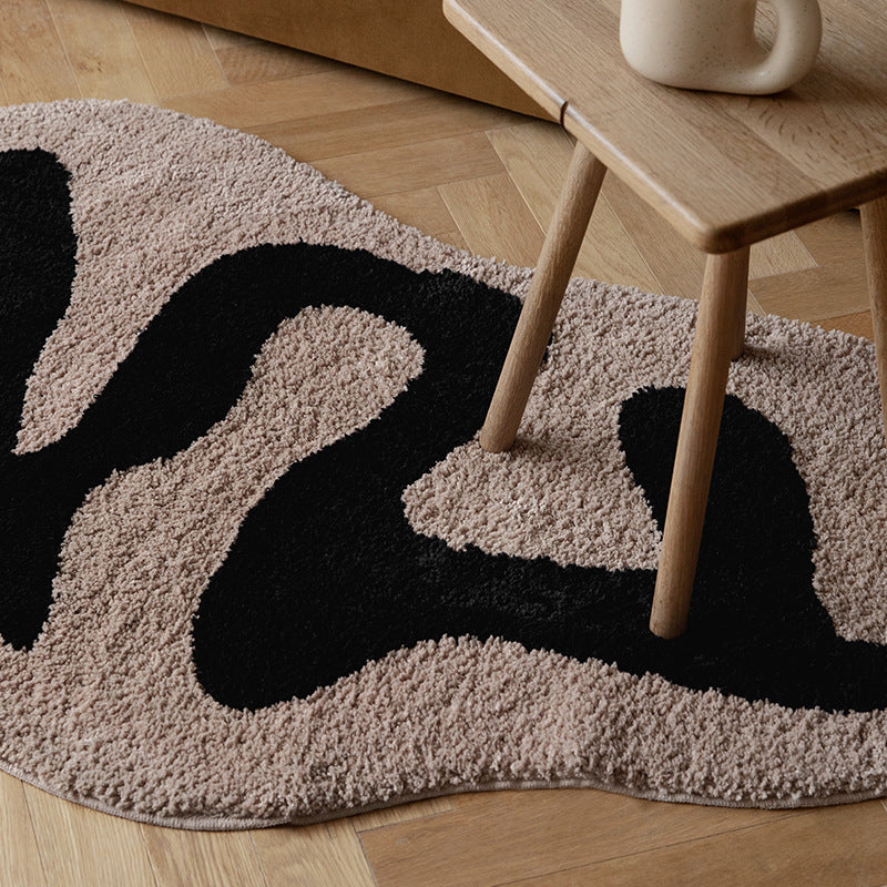 Abnormal Tufted Carpet Door Mat for Bedroom and Study - Set of 2, Geometric & Lines