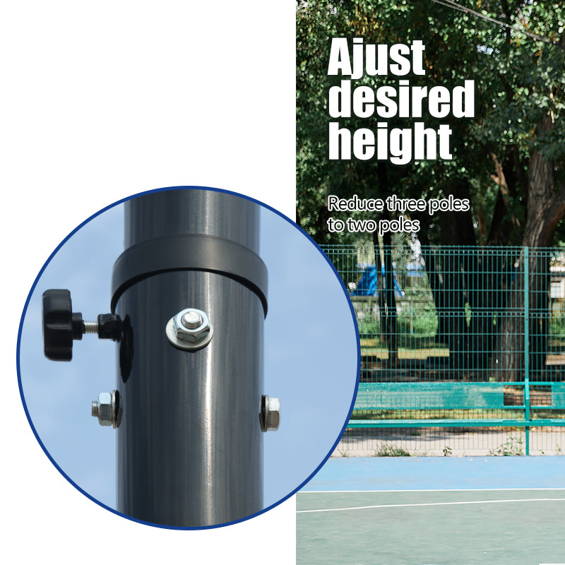 Adjustable Portable Basketball Hoop - 4.43ft to 10ft Height, Durable Design