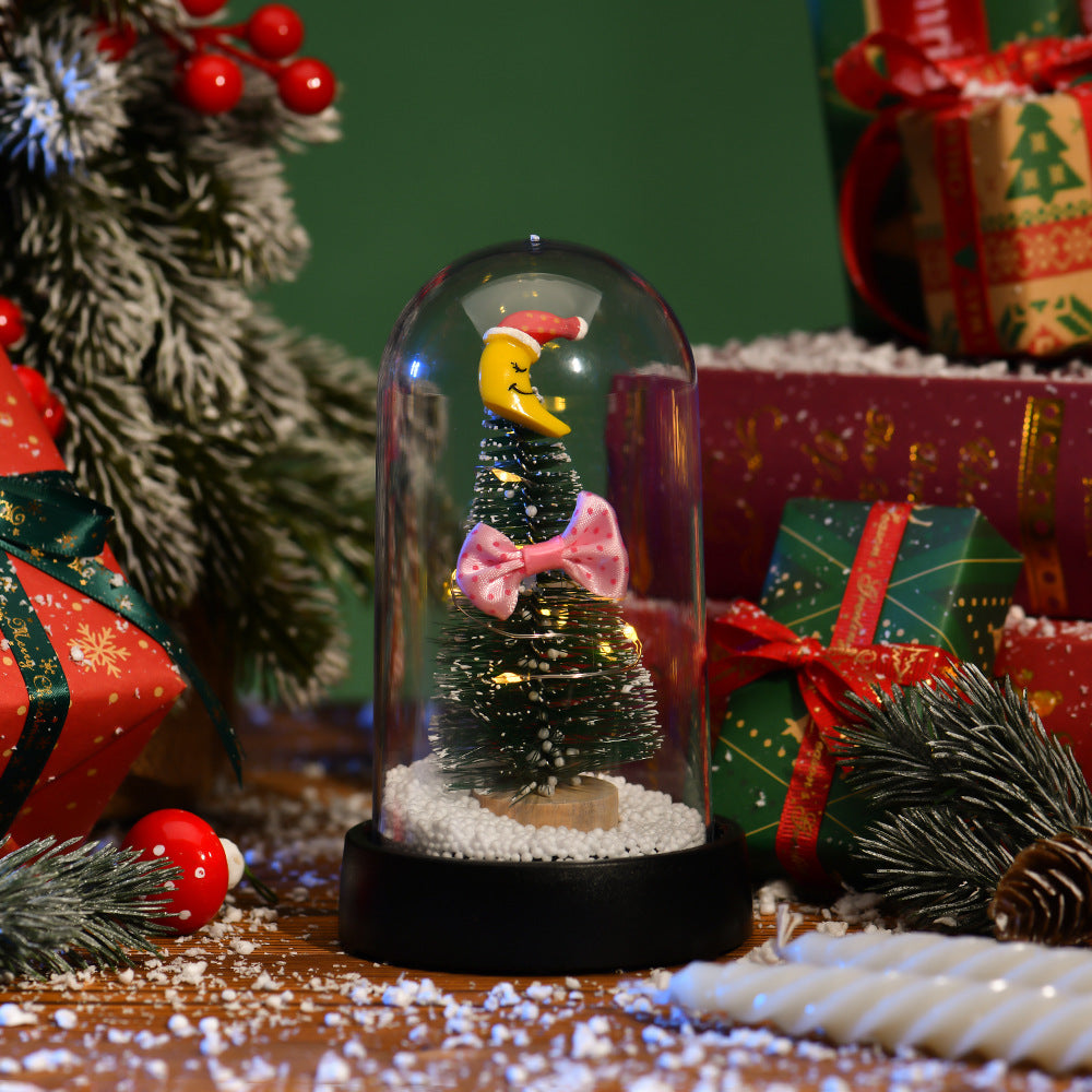 LED Christmas Tree Light Decor Glass Lampshade Ornaments for Holiday Home