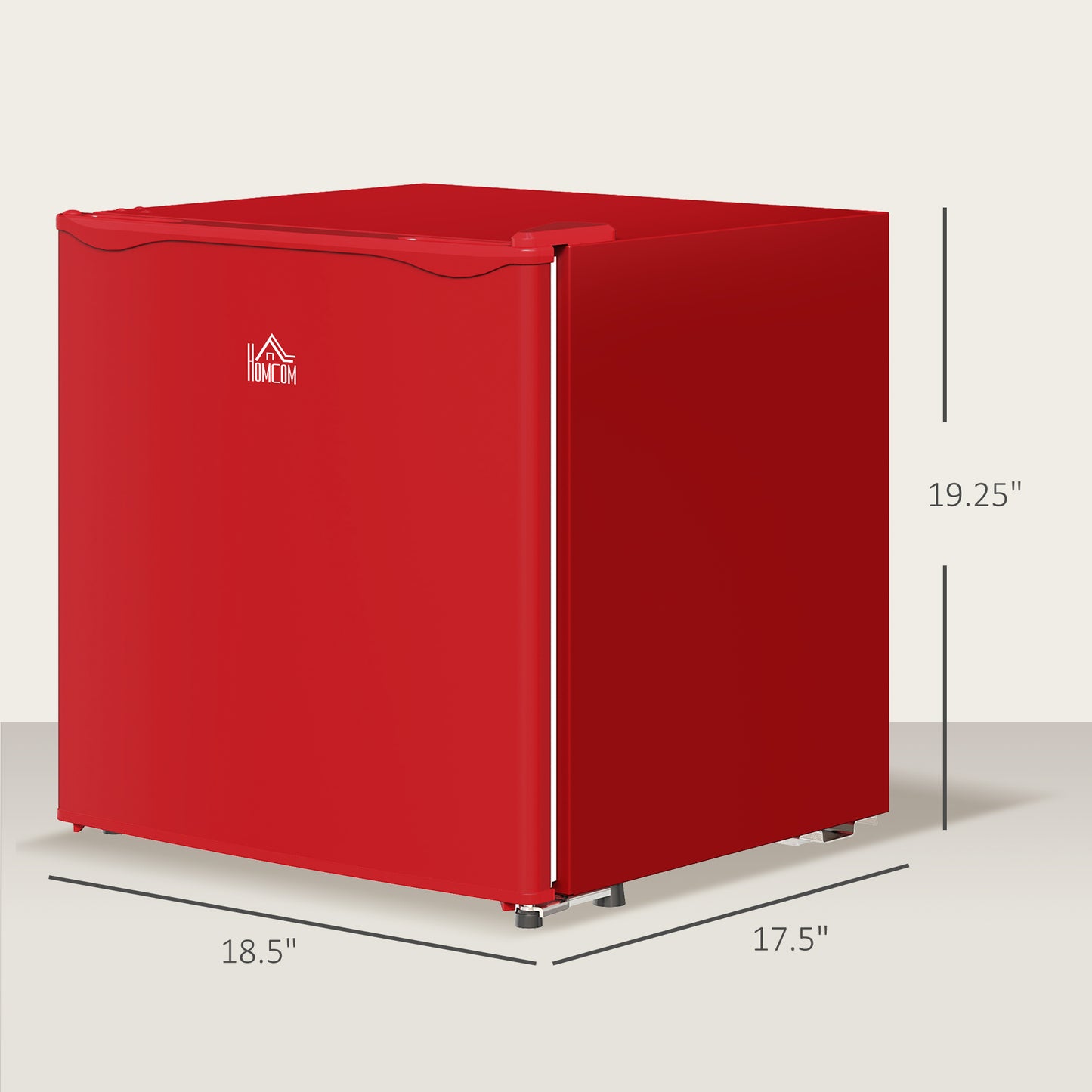 1.1 Cu Ft Compact Countertop Freezer - Red, Removable Shelves, Energy Efficient