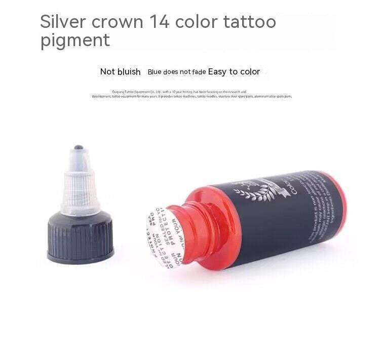 Tattoo Pigment Paint Set – Silver Crown 14 Colors