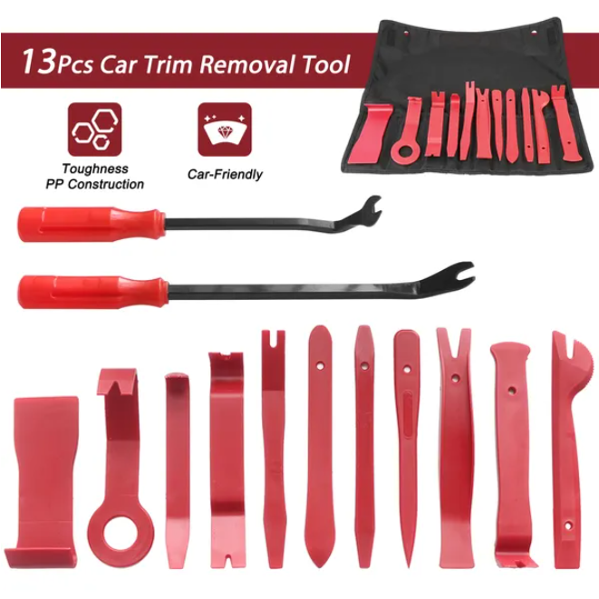 13-Piece Car Trim Removal Tool Set - Auto Interior Plastic Pry Tools