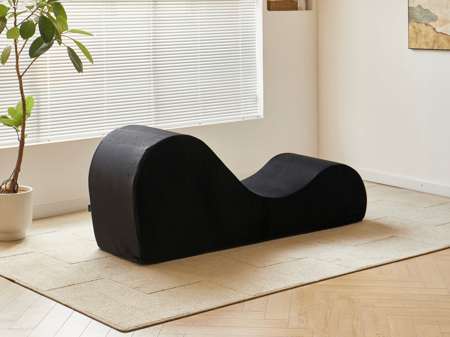 Solace Chaise Lounge Chair Relaxation, Ergonomic Design With Soft Yet