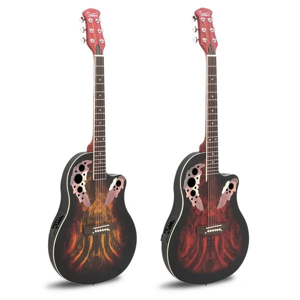 41-Inch Full-Size Cutaway Acoustic-Electric Guitar - Sunset Red