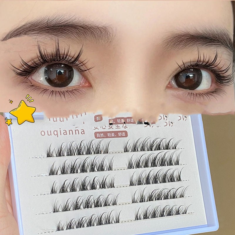 Clear False Eyelashes with Crystal Stem & Style Options - Makeup Accessories