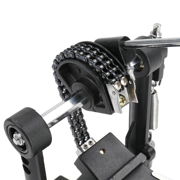 Professional Double Bass Drum Pedal for Drummers - Black