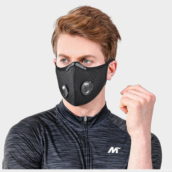 Reusable Half Face Cover Mask with Filter for Outdoor Cycling
