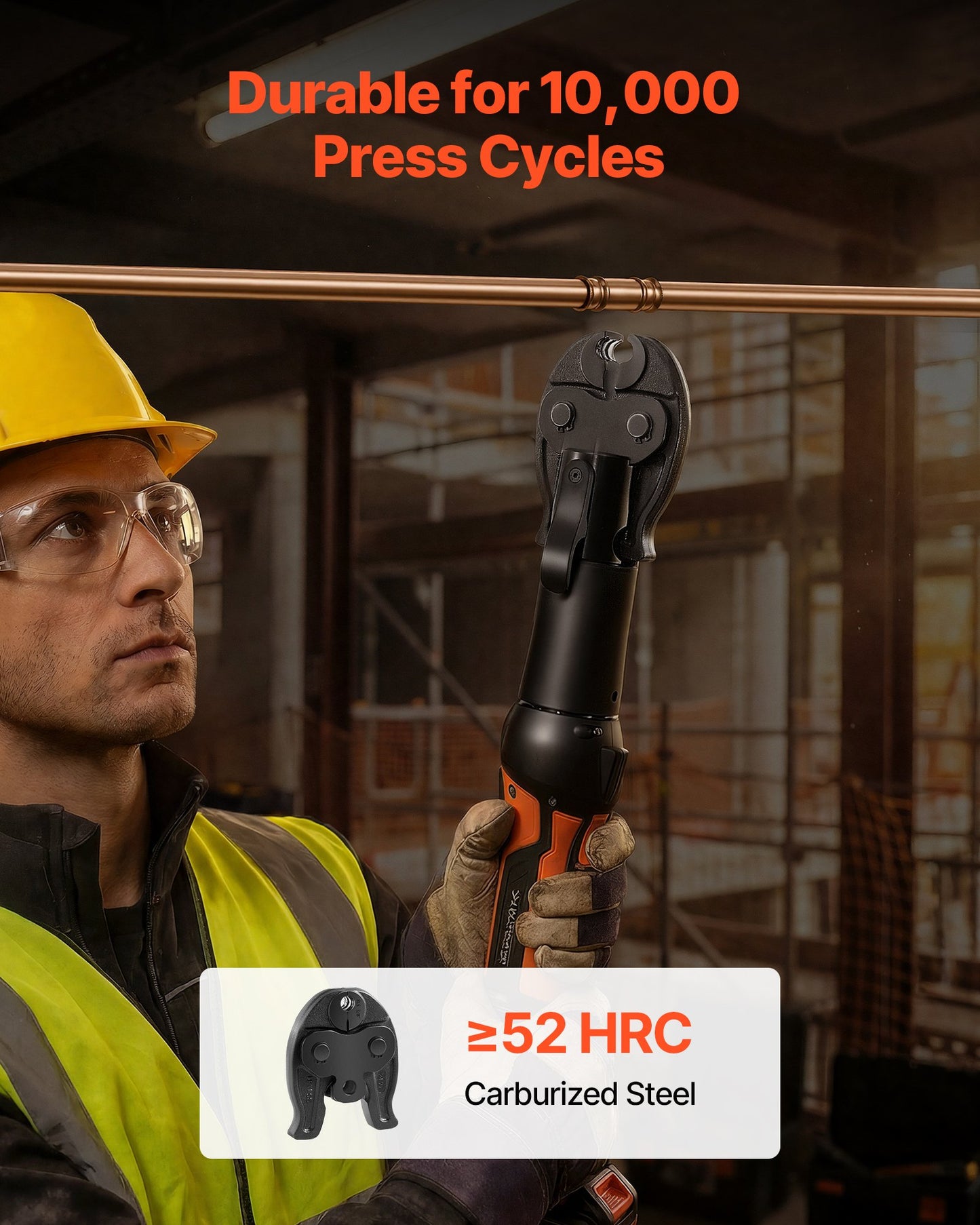 Press Jaw 3/8" for Compact Press Tools High Pressure HVAC R Copper Fittings