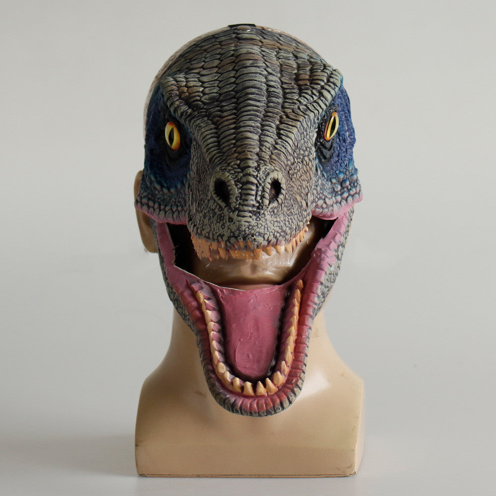 Dinosaur Latex Mask with Moving Mouth for Halloween Party Cosplay - Multiple Styles