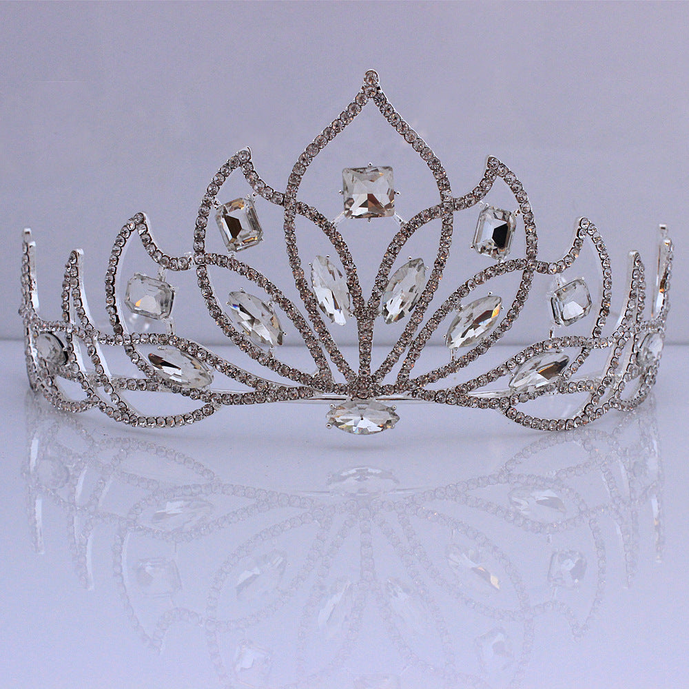 Bridal Crown Baroque Tiara - Alloy