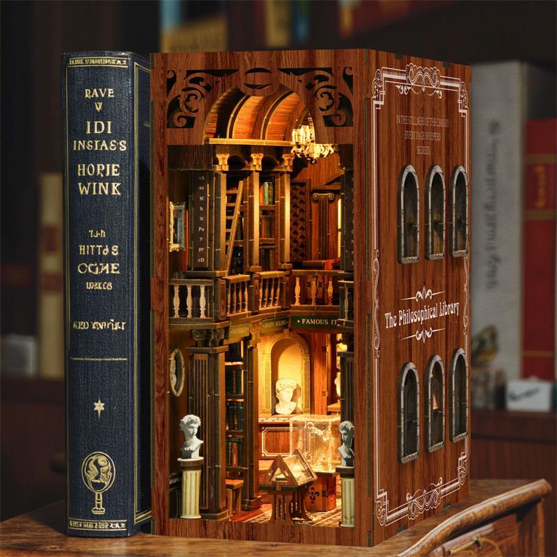 Wooden Book Stand Creative Home Decor - Multi-Color Variants