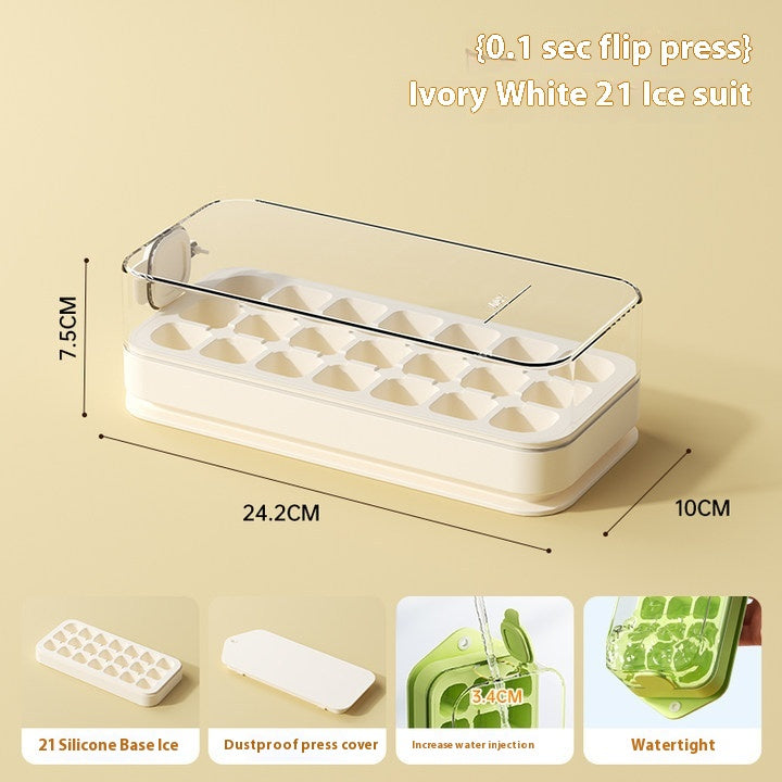 Food Grade Plastic Ice Tray Mold - 21 Grid, Multi-Color Options