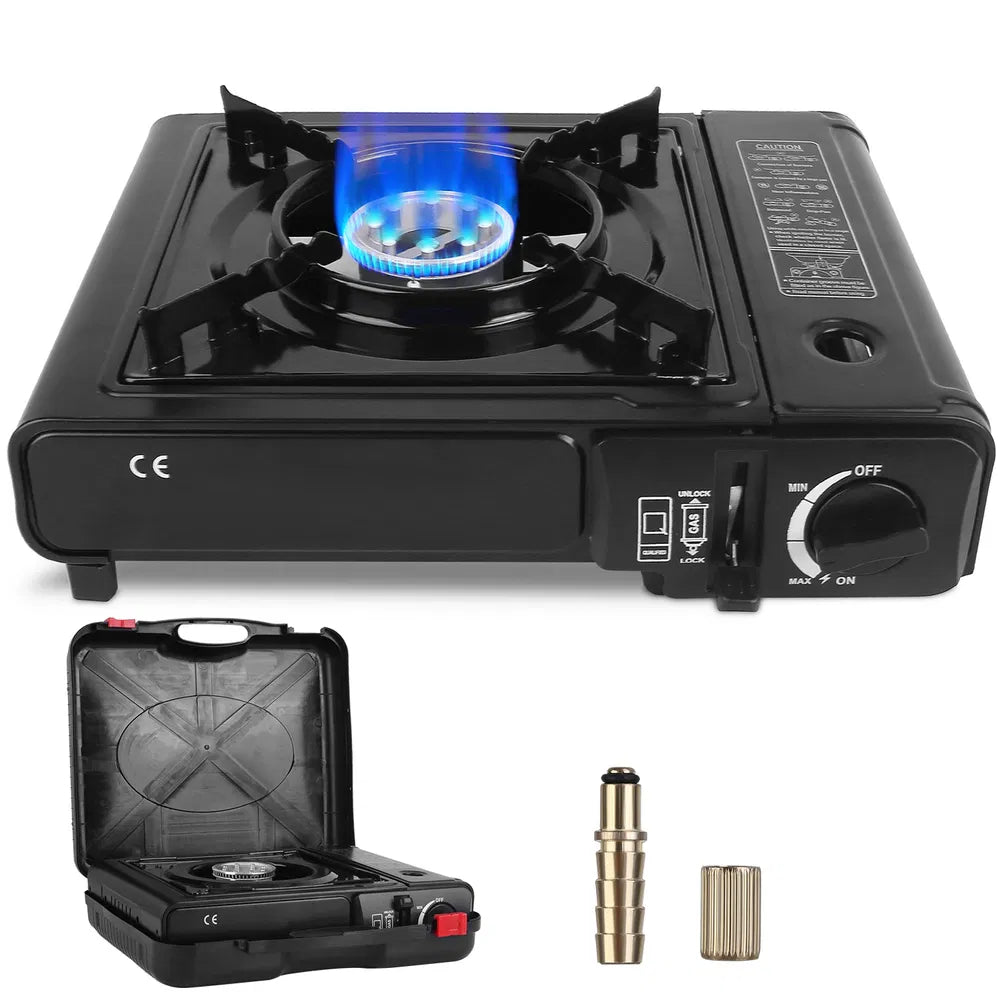 Portable Camping Stove - 3300W Dual Fuel Burner with Ignition