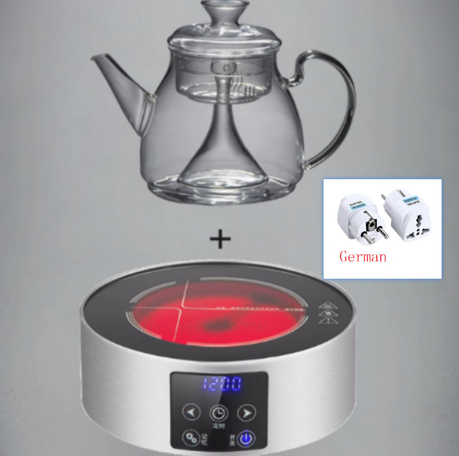 Large Capacity Glass Steam Teapot for Home Brewing - 1.5L