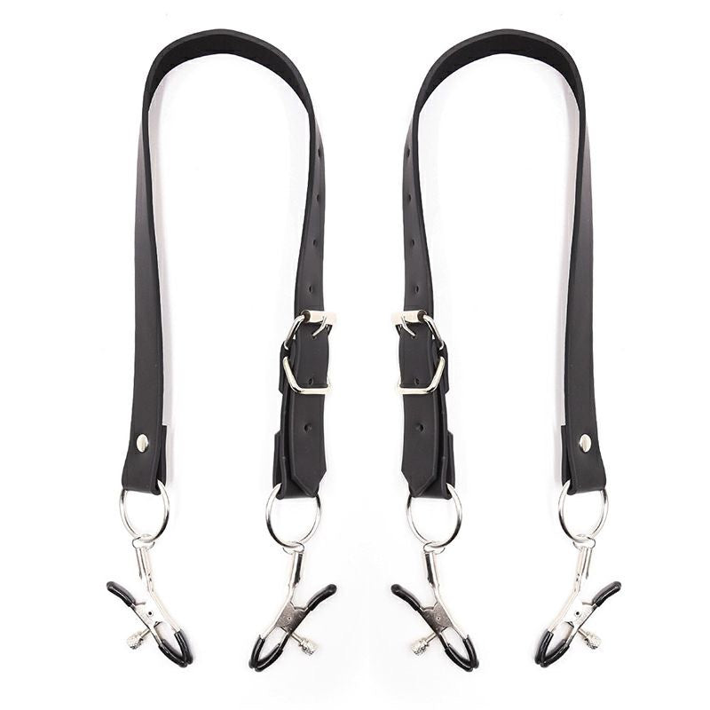 Nipple Clamp Points Clip - Adjustable BDSM Sexual Torture Device, Black