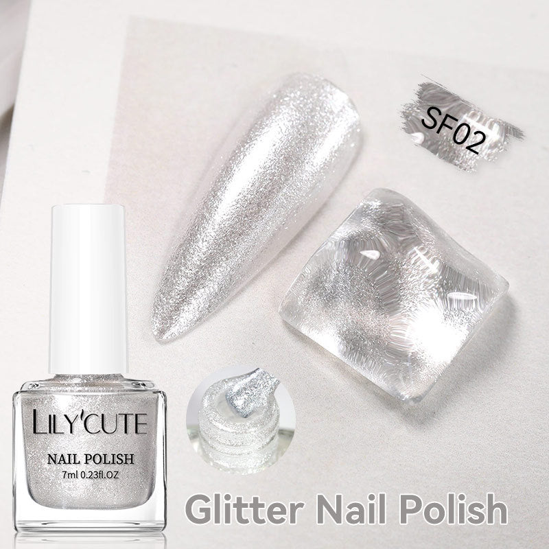 Quick-Dry Metallic Mirror Nail Polish No Baking Required - Water & Oily Resistant