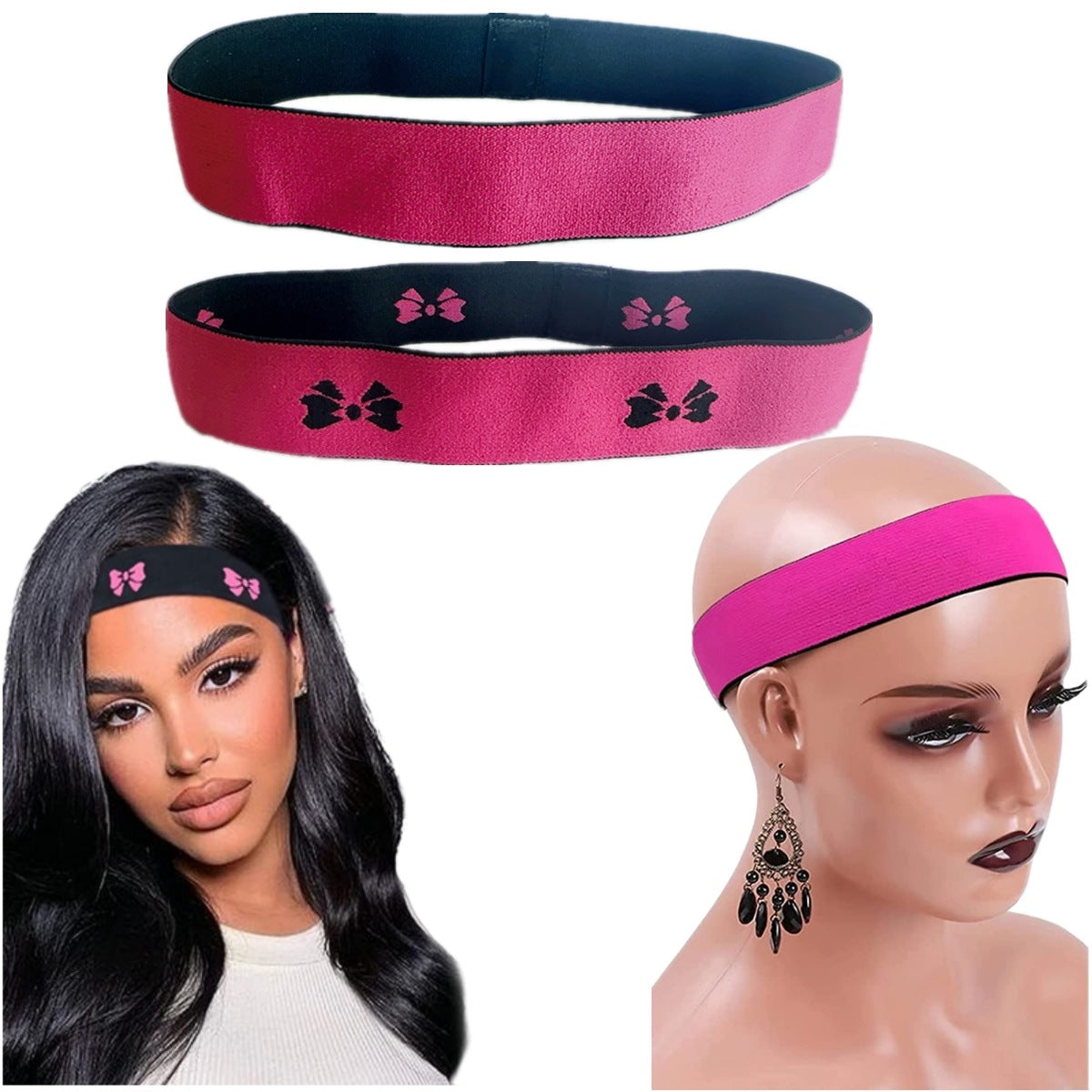 Adjustable Non-Slip Hair Edge Headband for Wig Styling - Unisex