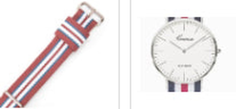 Adjustable Watch Strap Nylon Canvas Leather Replacement Band