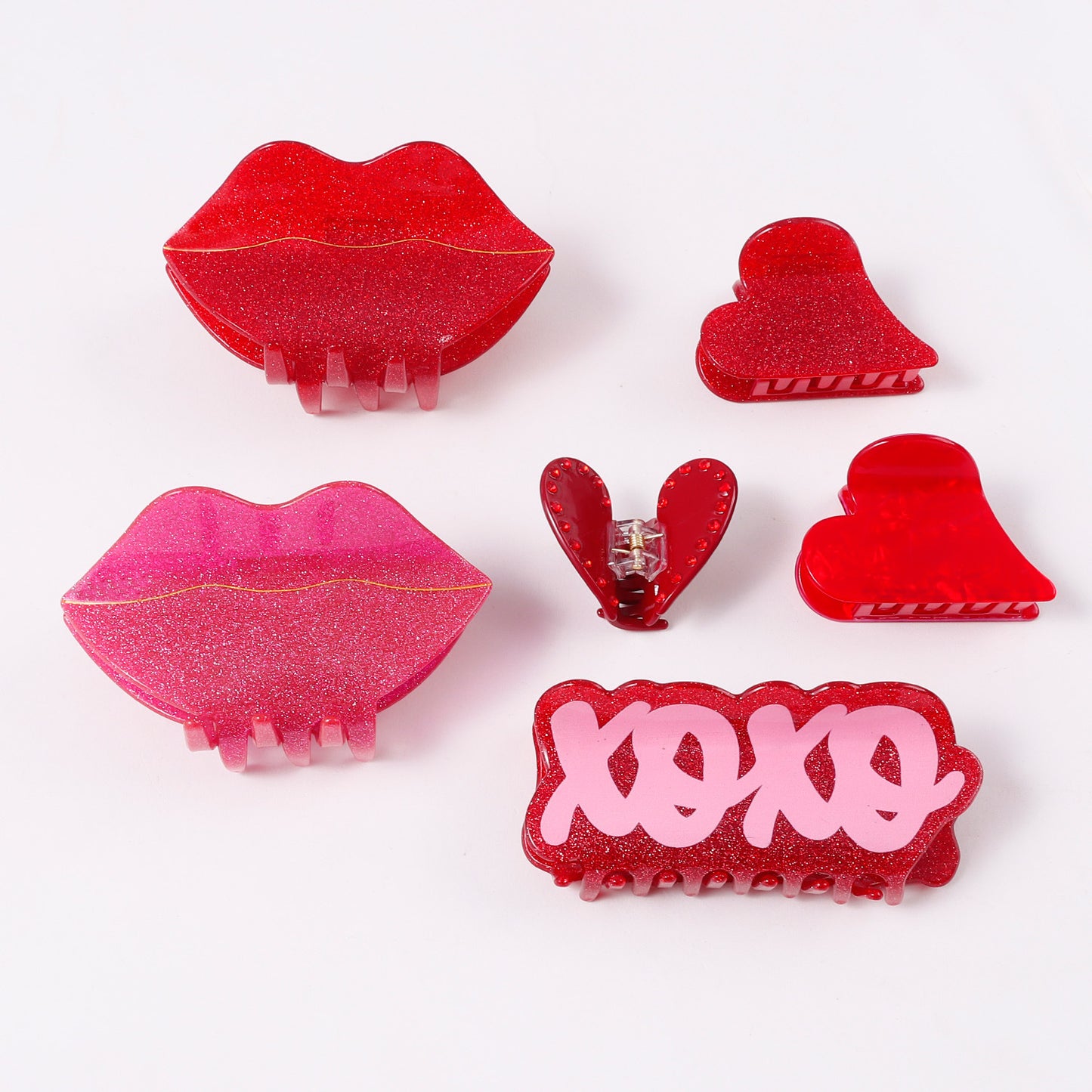 Red Toned Handmade Hair Clip for Women - Trendy Hair Accessories
