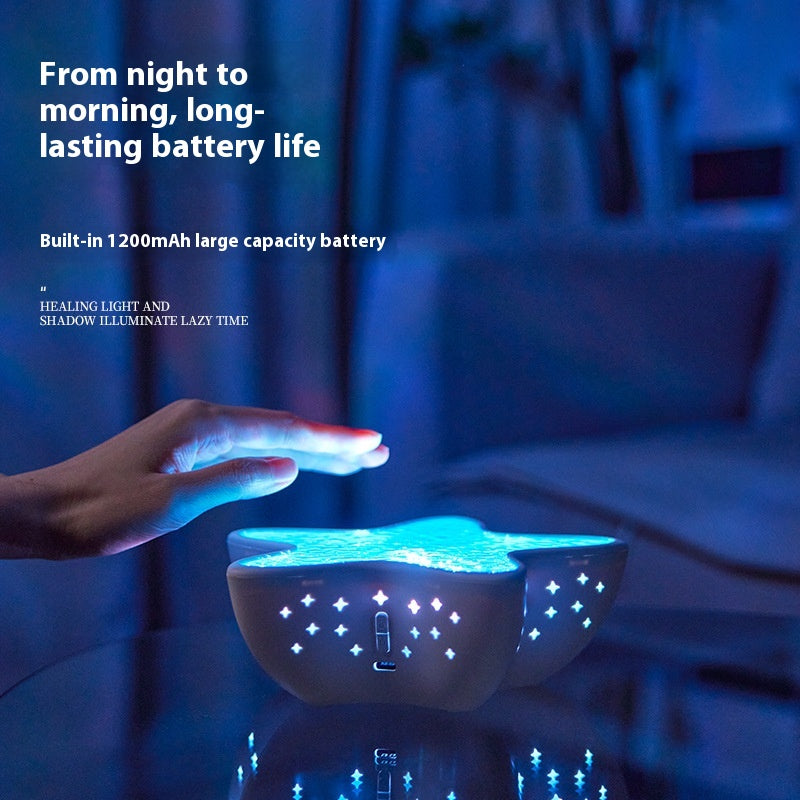 Starfish Projection Lamp - Ocean Wave Night Light for Bedroom
