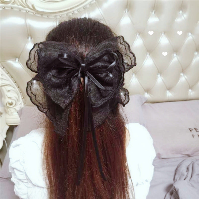 Sweet Bow Hair Clip Ponytail Hairpin - Multiple Styles