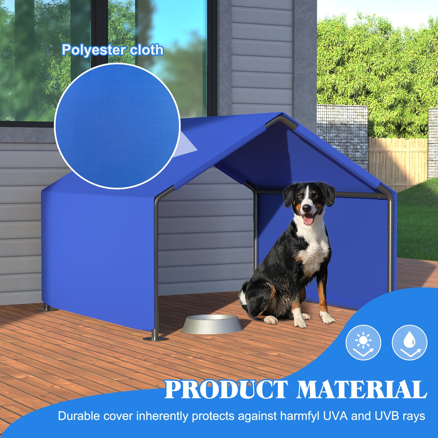 Outdoor Dog Shelter Tent Waterproof Sun Protection for Small Medium Dogs