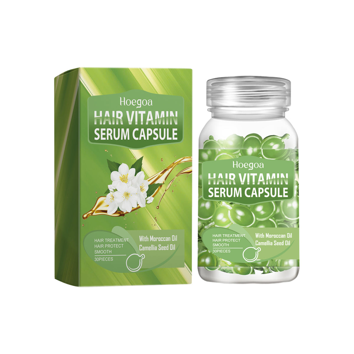 Hair Care Essential Oil Capsules - 30pcs Moisturizing