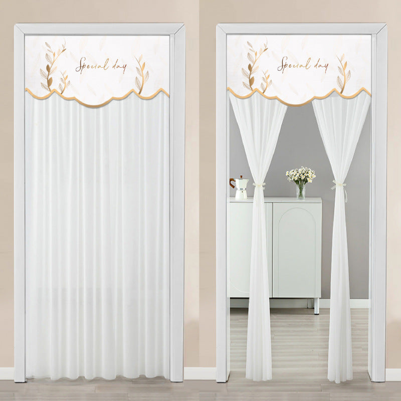 Blackout Curtain with Double-Layer Magic Tape for Home & Bedroom