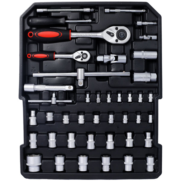 969-Piece Home Repair Tool Set with Rolling Toolbox and Storage Drawers