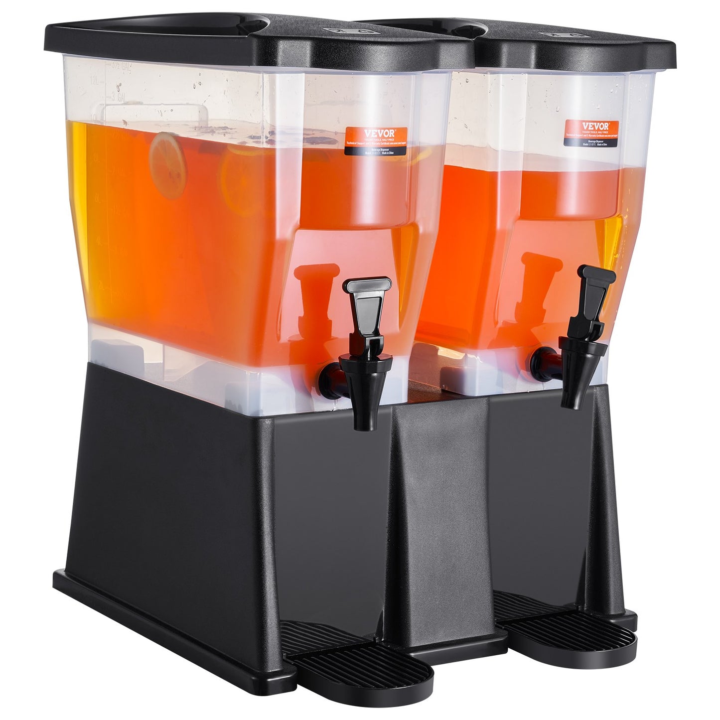 3 Gallon Beverage Dispenser Set - Dual Drink Dispensers with Stand