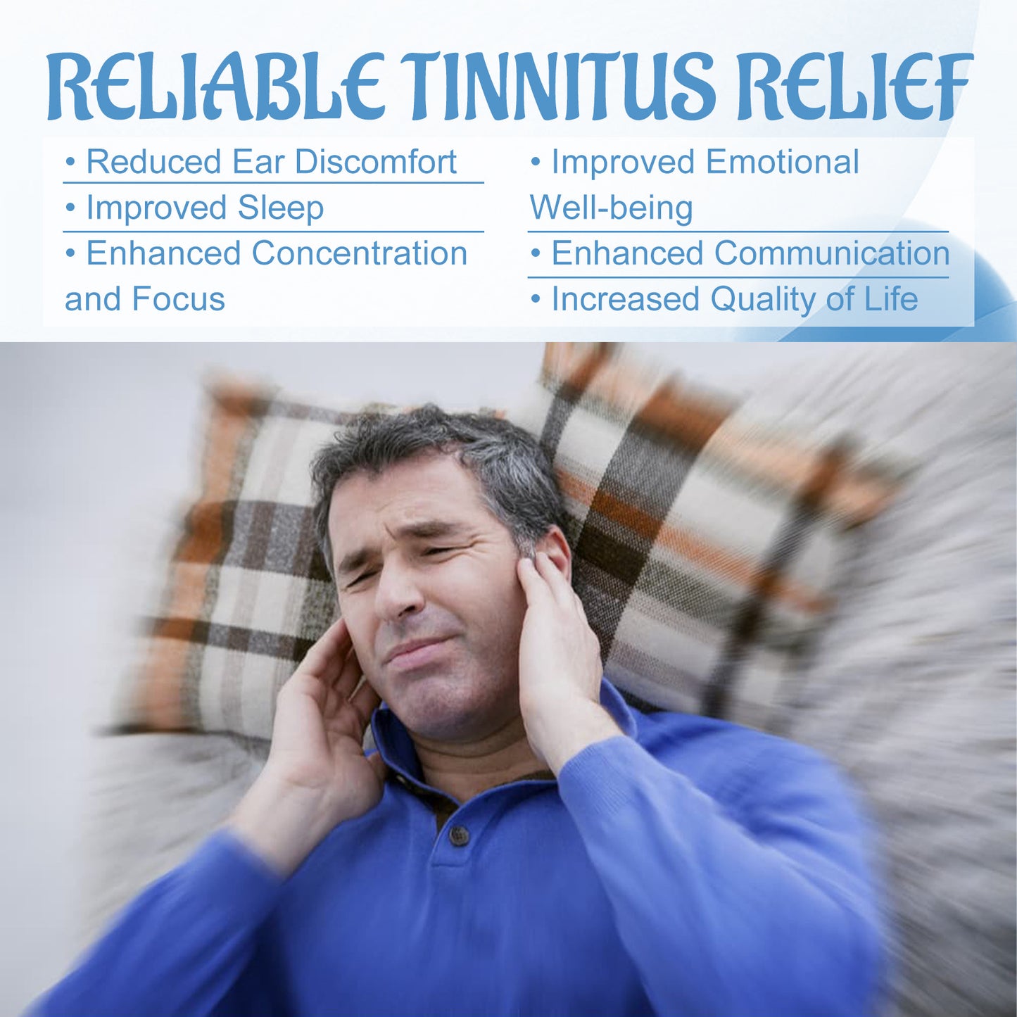 Tinnitus Relief Spray - Ear Discomfort & Earwax Cleaning, 60ml