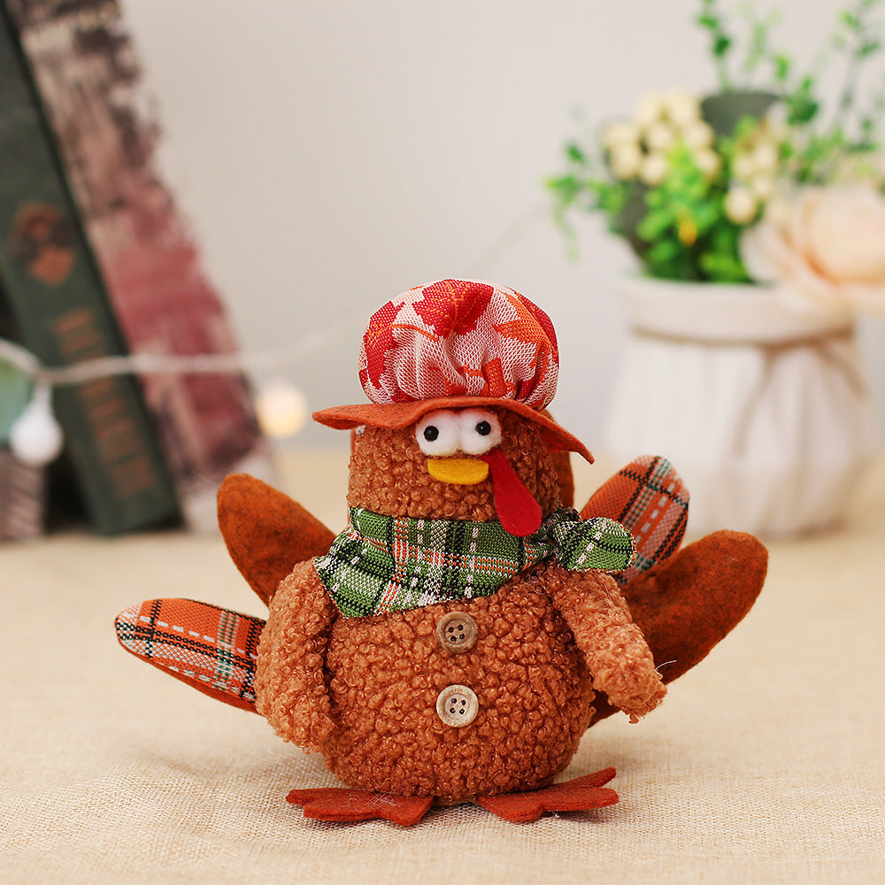 Thanksgiving Turkey Decor Light Emitting Ornament for Festive Home & Party